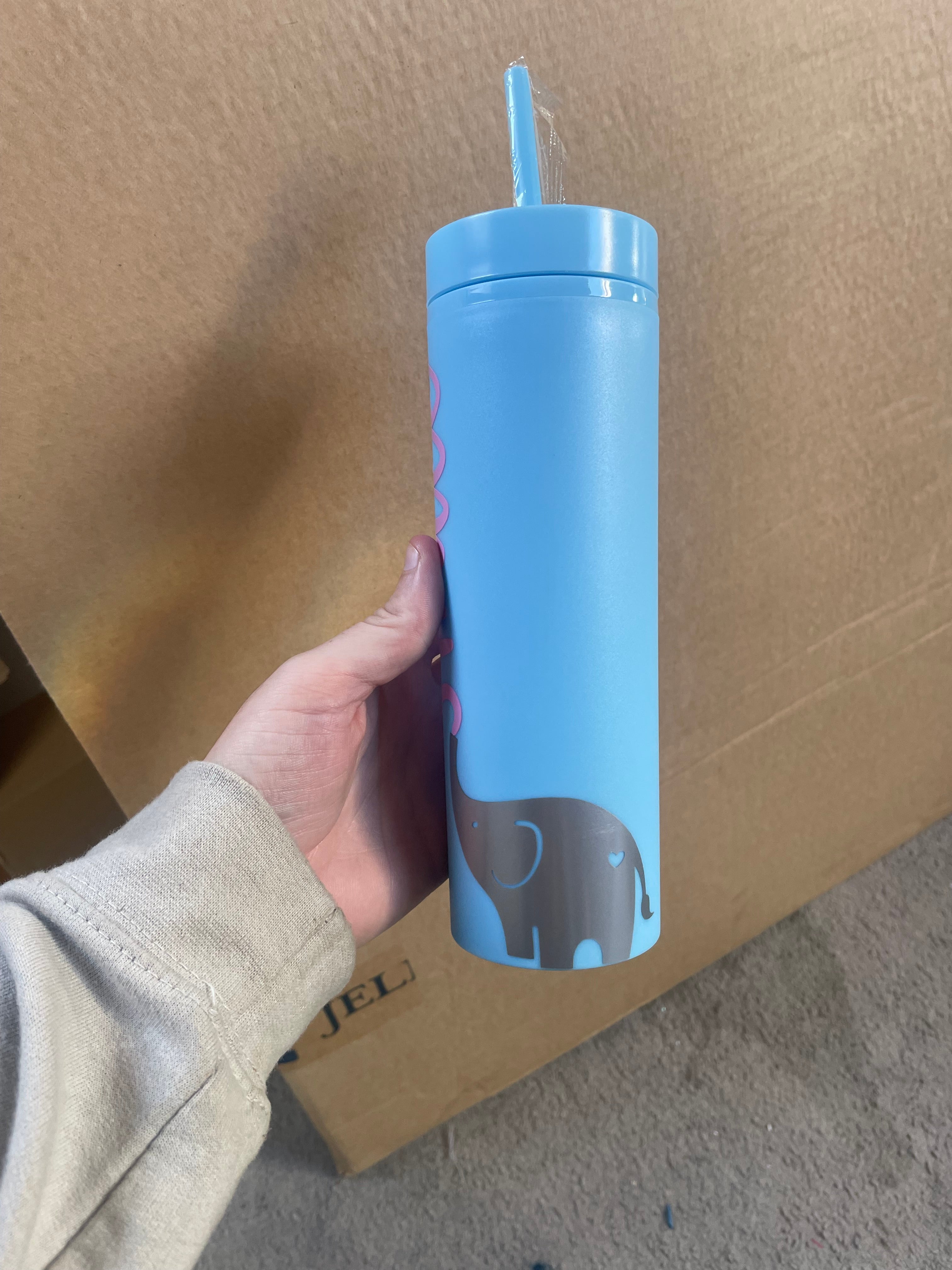 Skinny Tumbler with Straw