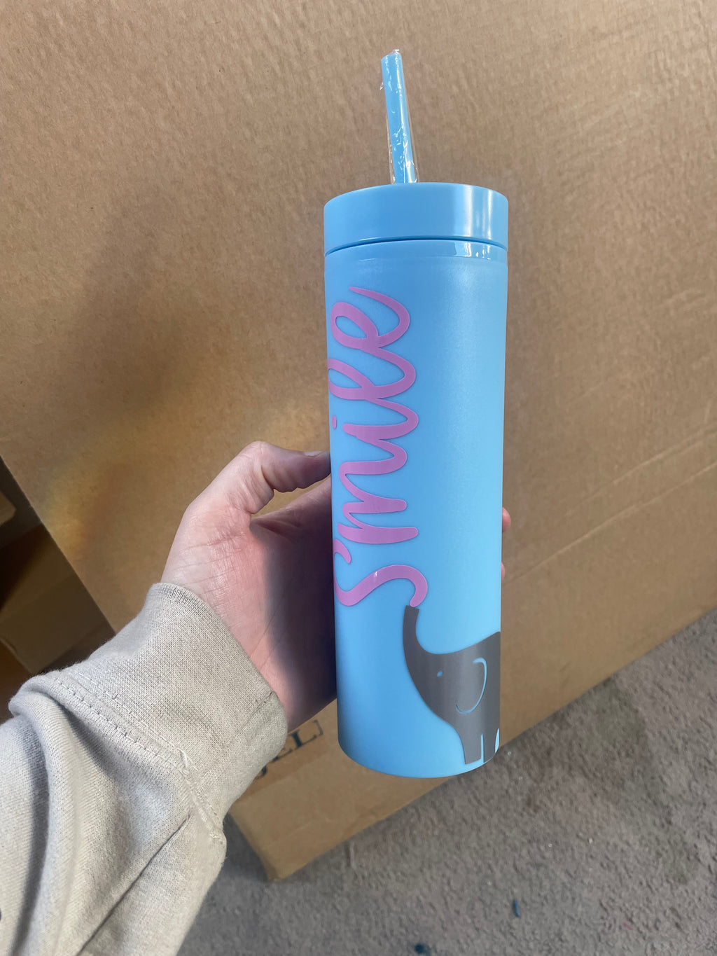 Skinny Tumbler with Straw