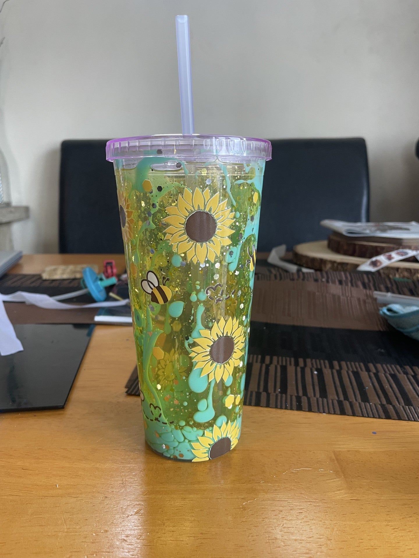 21oz Acrylic Dual Lava Drip Tumbler