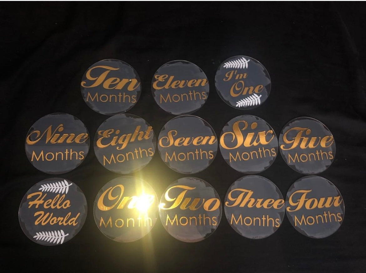 Baby Milestones (Acrylic)