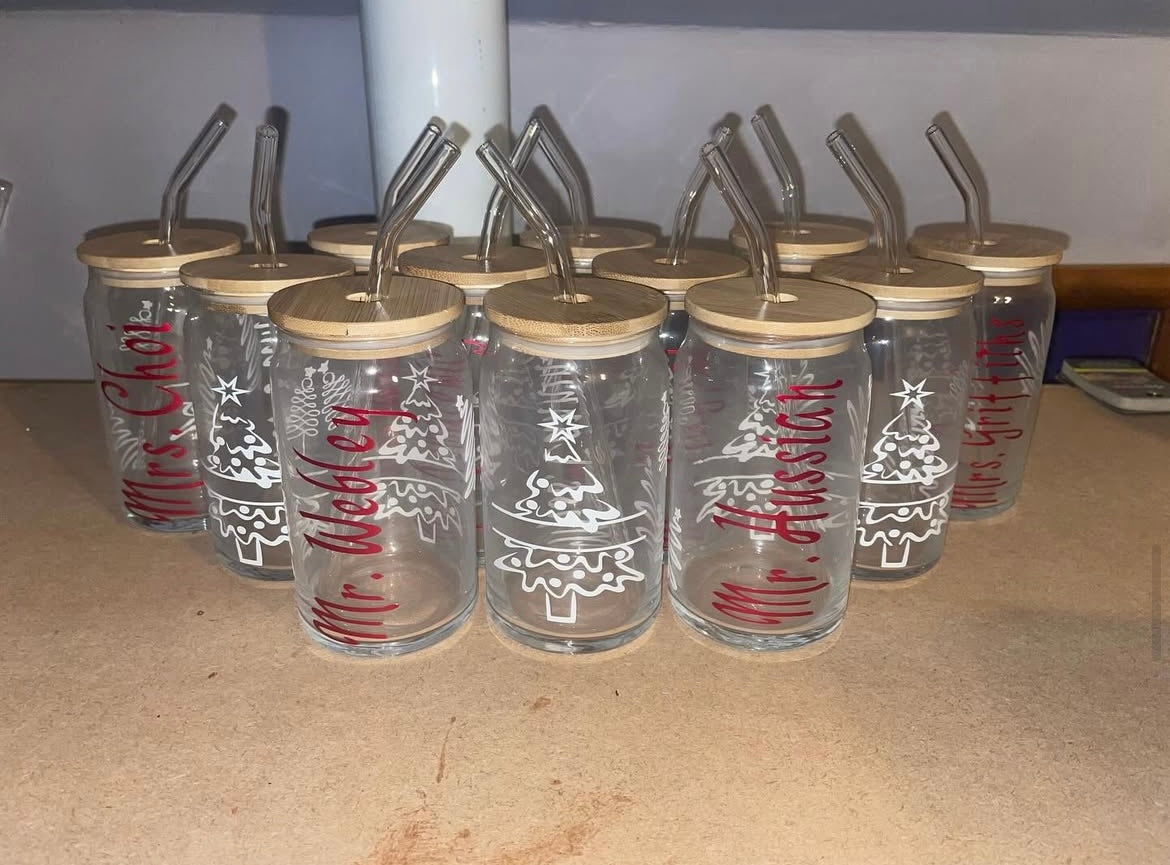 Christmas Glass Jars