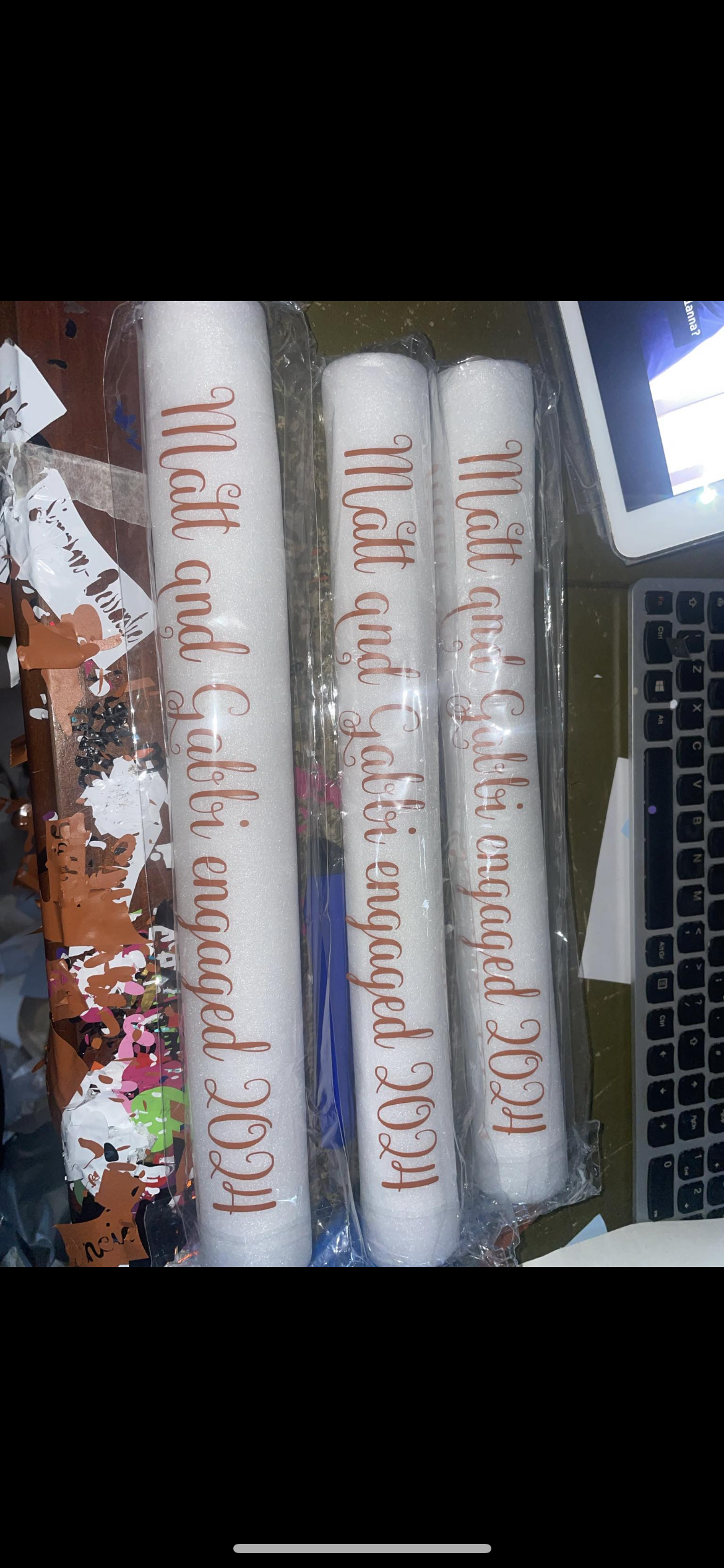 Personalised LED foam lights 20pck