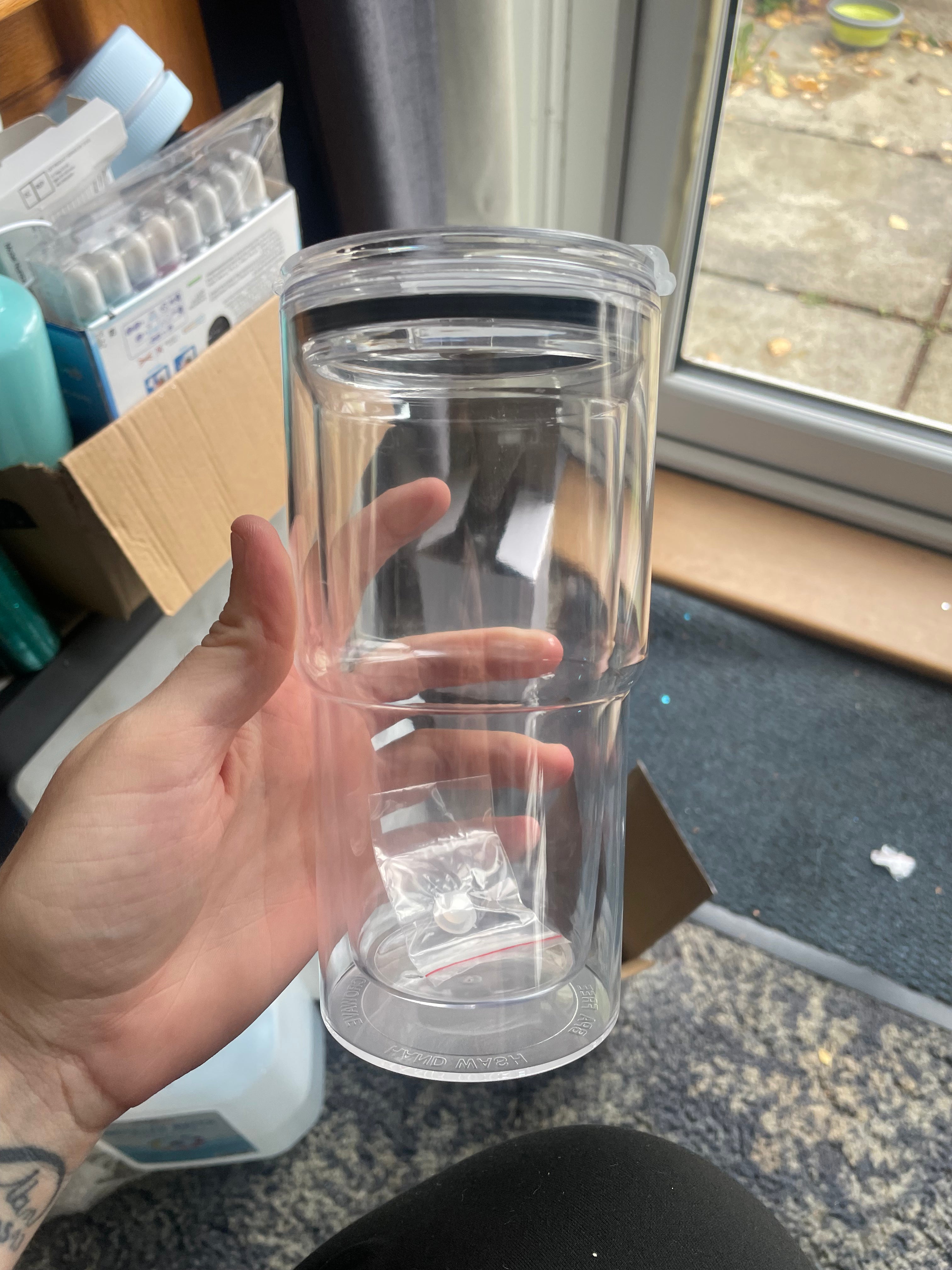 18oz Acrylic Snowglobe Tumbler