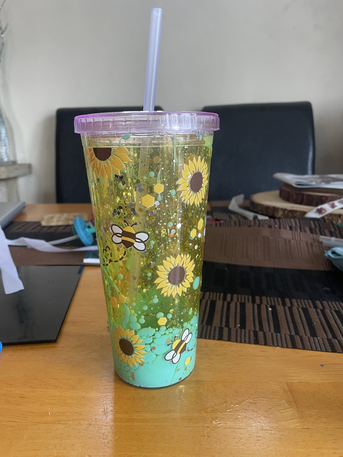 21oz Acrylic Dual Lava Drip Tumbler